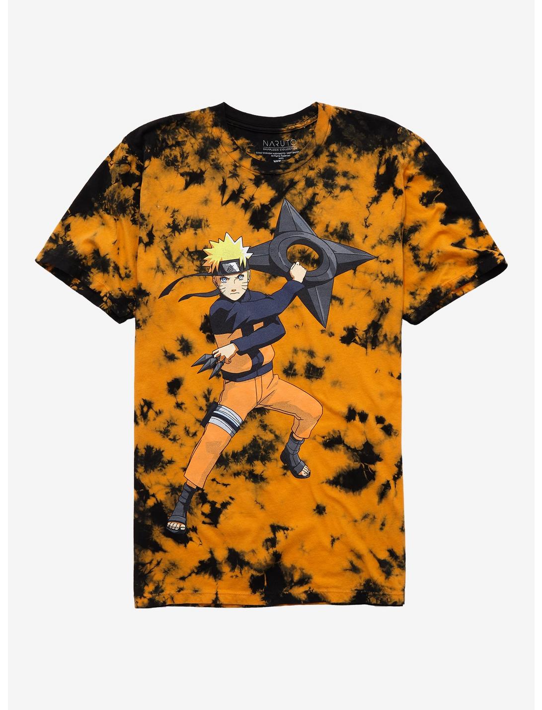 Naruto Shippuden Naruto Orange Acid Wash T-Shirt, MULTI, hi-res