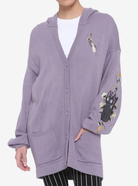 Her Universe Kiki's Delivery Service Jiji Oversized Girls Hooded