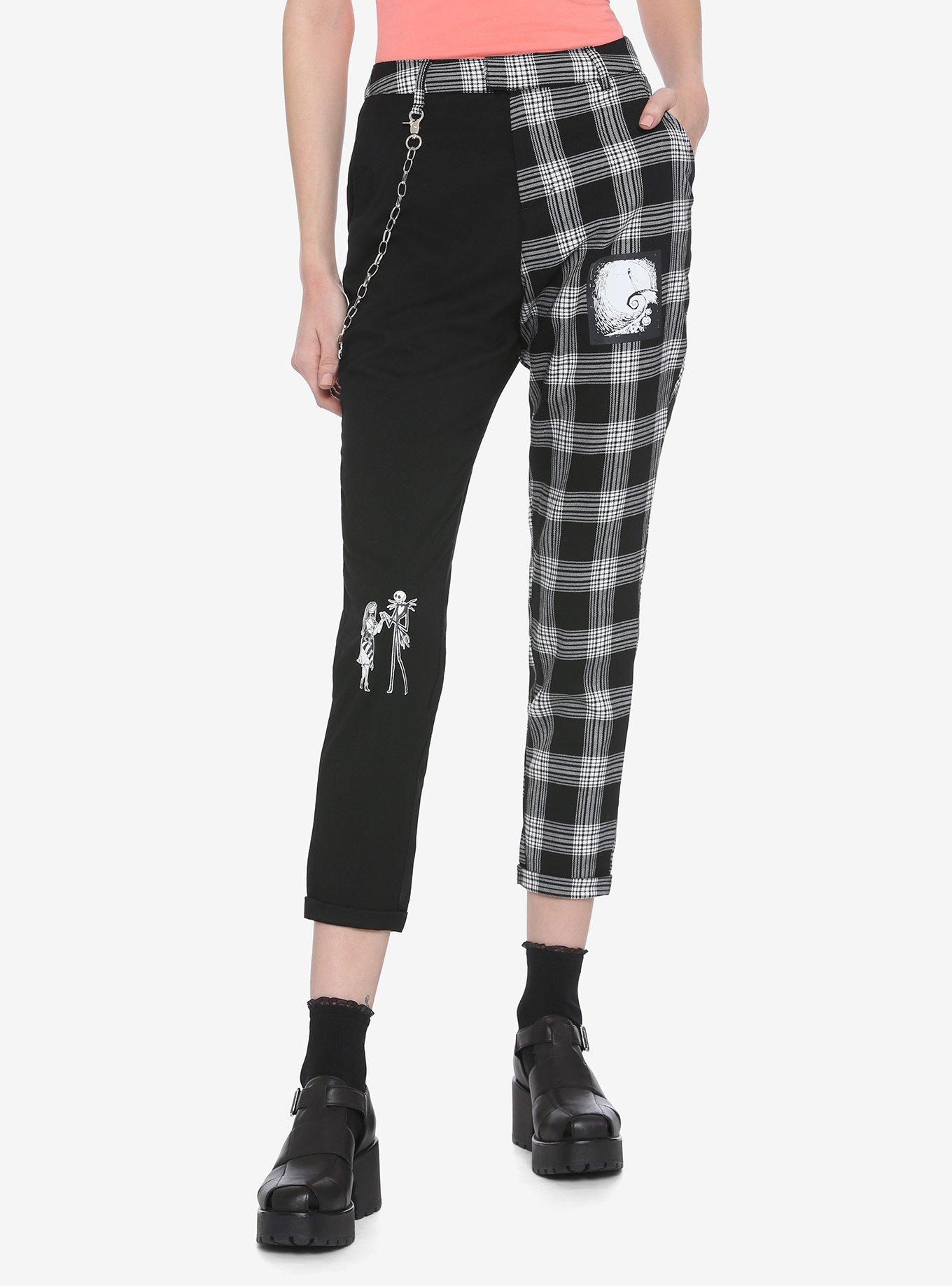 Hot Topic Womens Blue Plaid Suspender Pants Trouser Punk Cosplay Academia  XS 