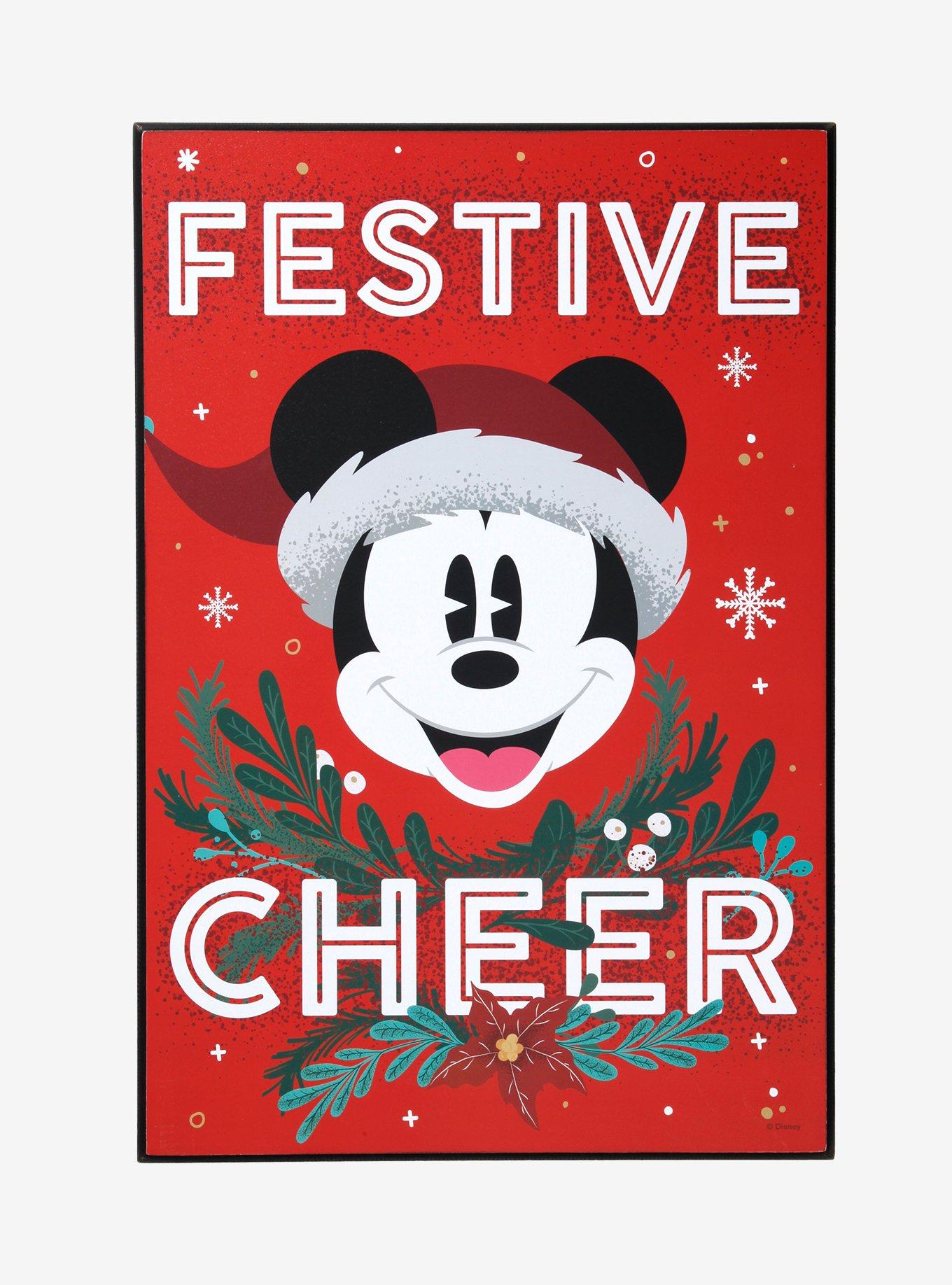 Disney Mickey Mouse Festive Cheer Wood Wall Art, , hi-res