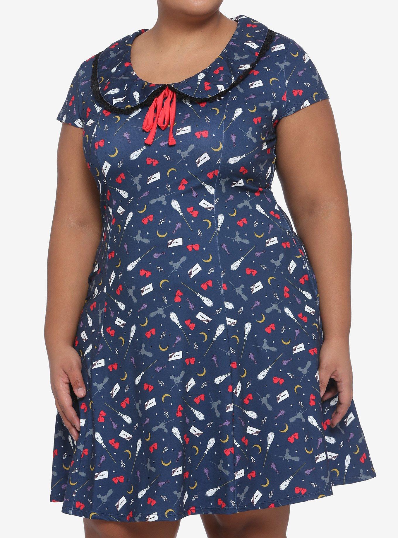 Her Universe Studio Ghibli Kiki's Delivery Service Magic Dress Plus Size, MULTI, hi-res