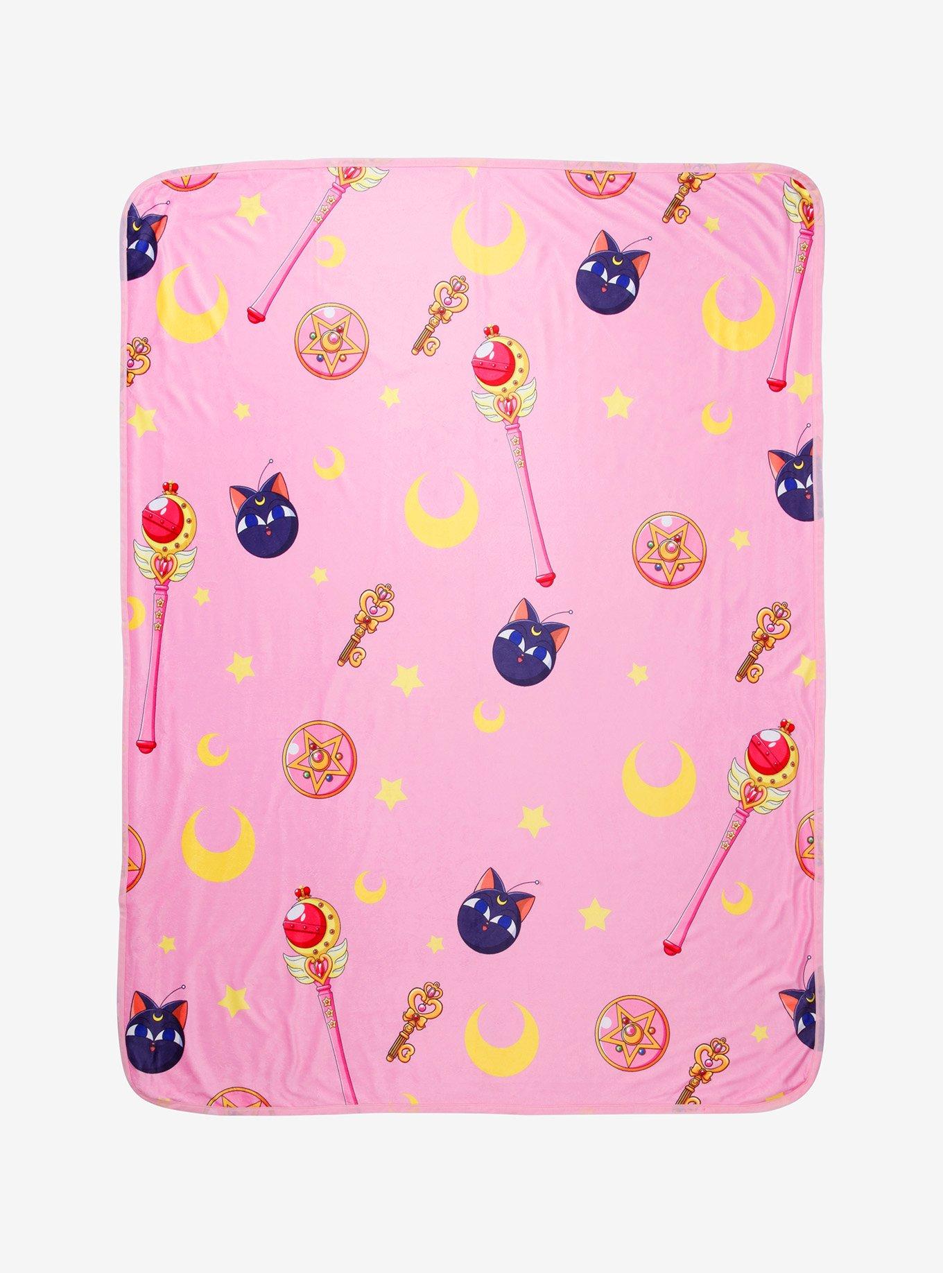 Sailor Moon Icon Throw Blanket, , hi-res