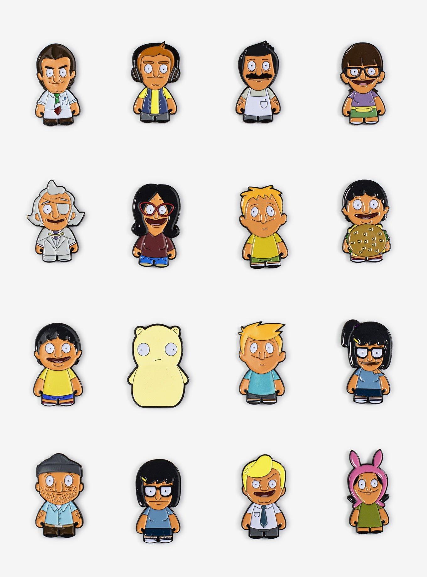 Kidrobot X Bob's Burgers Characters Blind Box Enamel Pin, , hi-res