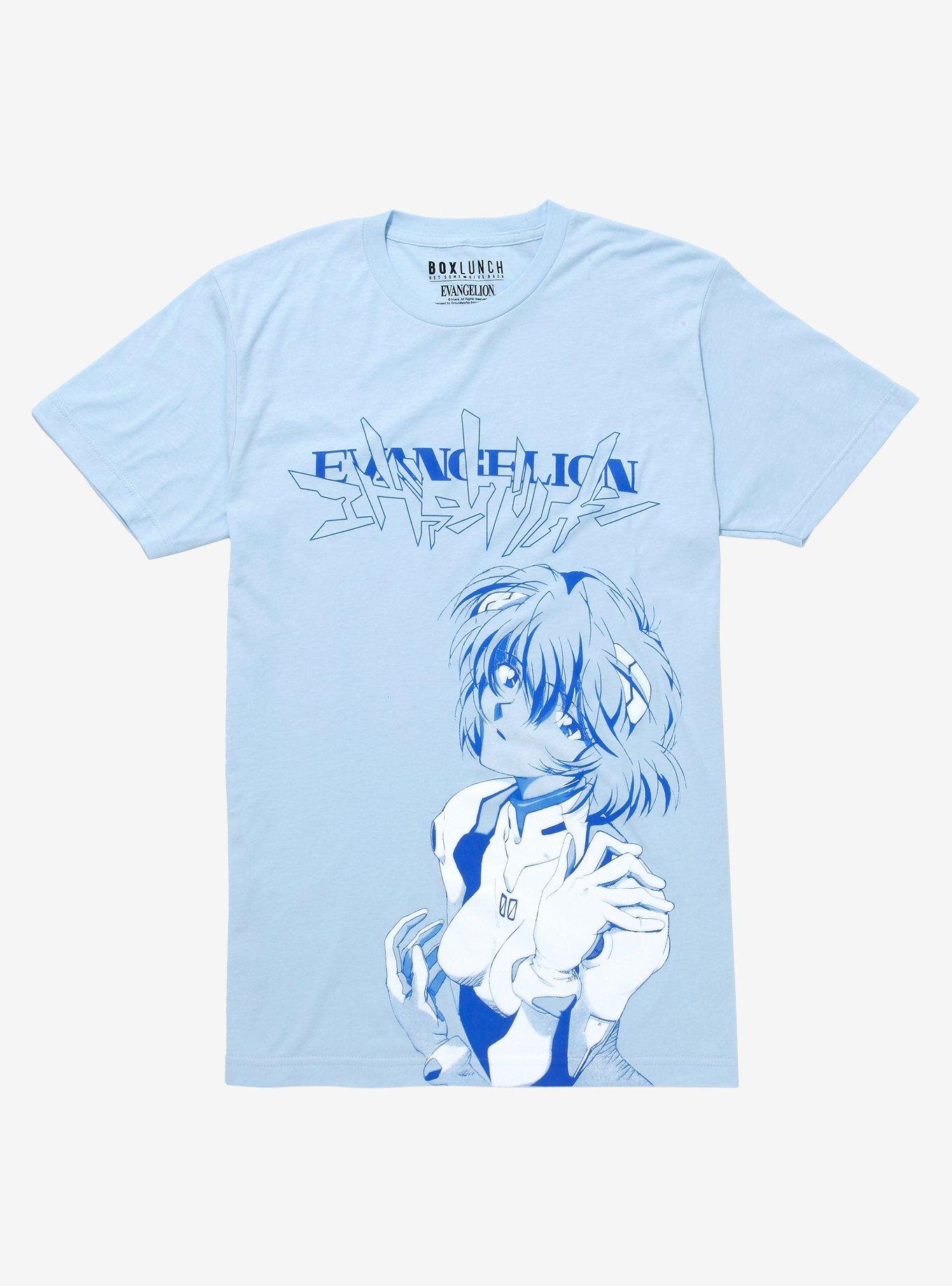 Neon Genesis Evangelion Rei Ayanami T-Shirt - BoxLunch Exclusive, LIGHT BLUE, hi-res