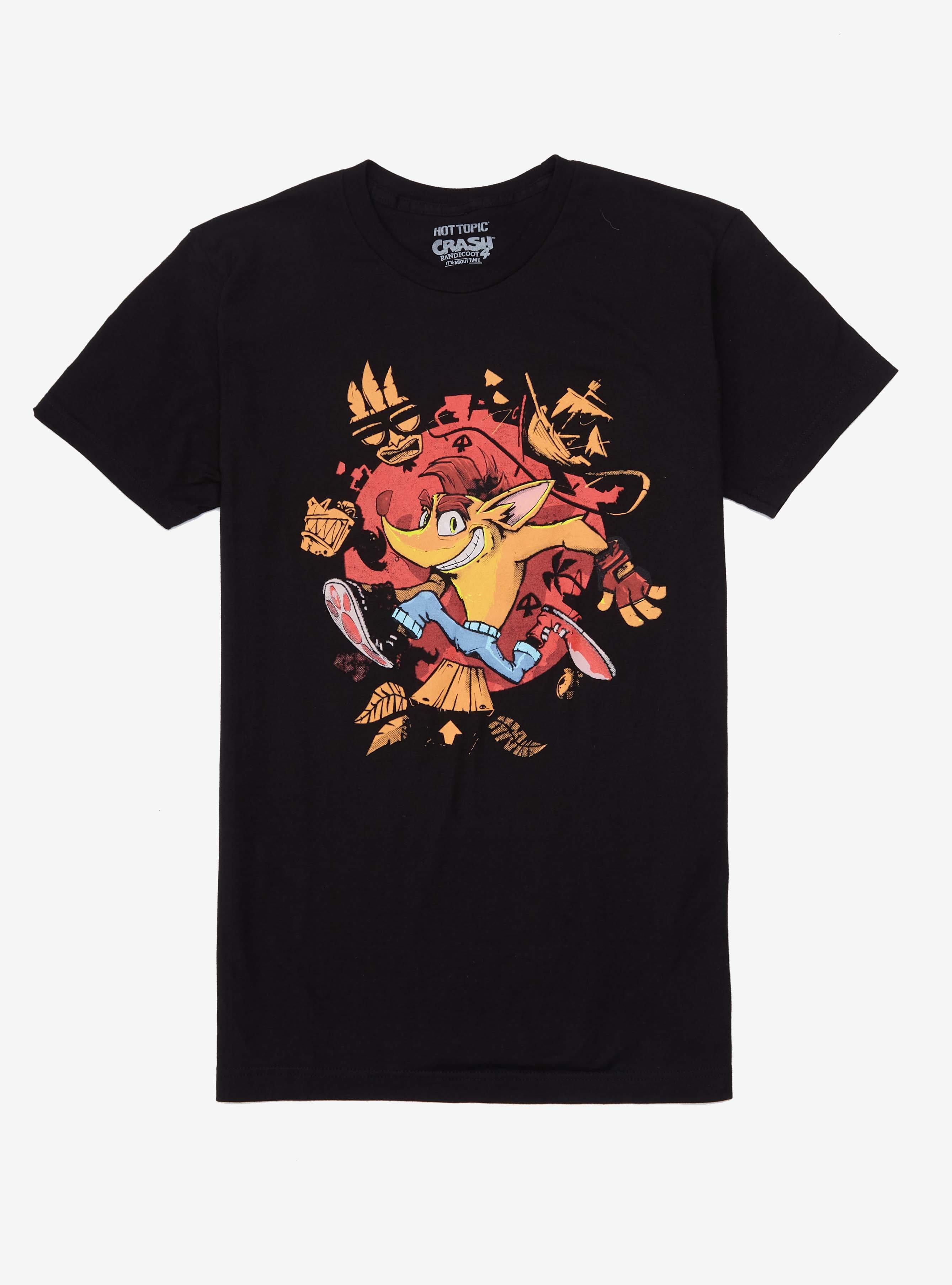 Crash Bandicoot T-Shirt - BoxLunch Exclusive, BLACK, hi-res