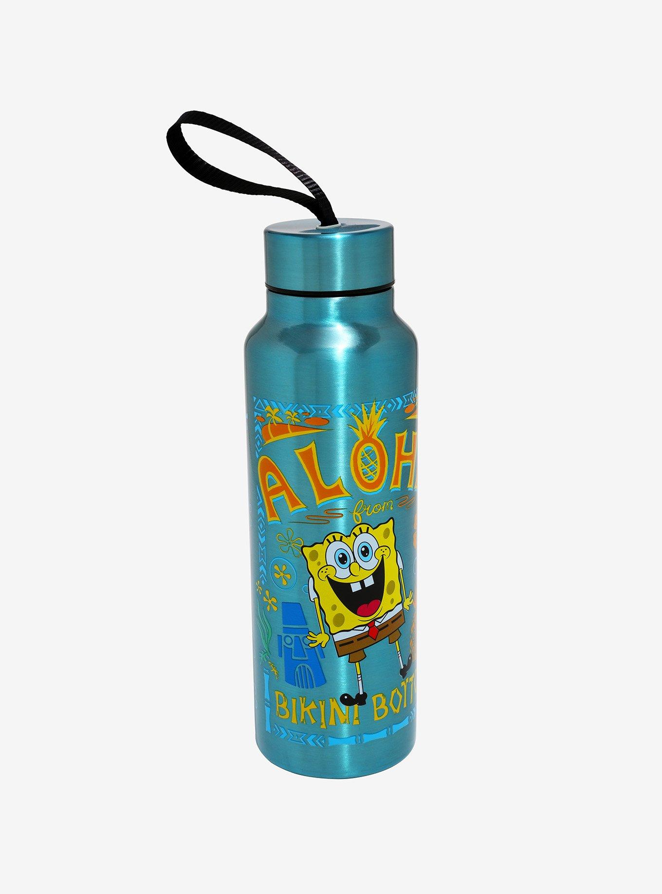 SpongeBob SquarePants Aloha 27oz Stainless Steel Water Bottle w/Strap