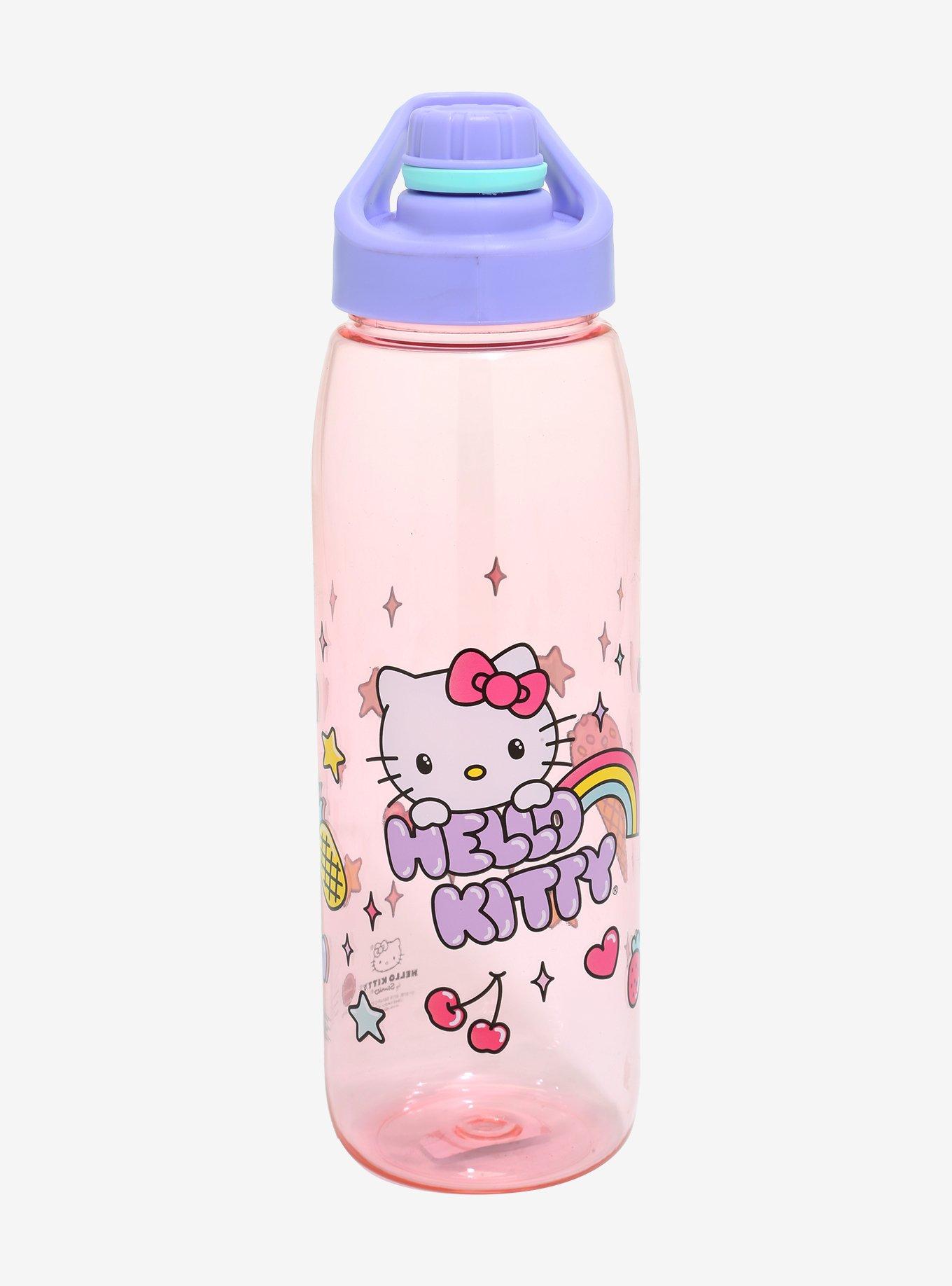 Hello Kitty Pastel Snacks Water Bottle, , hi-res