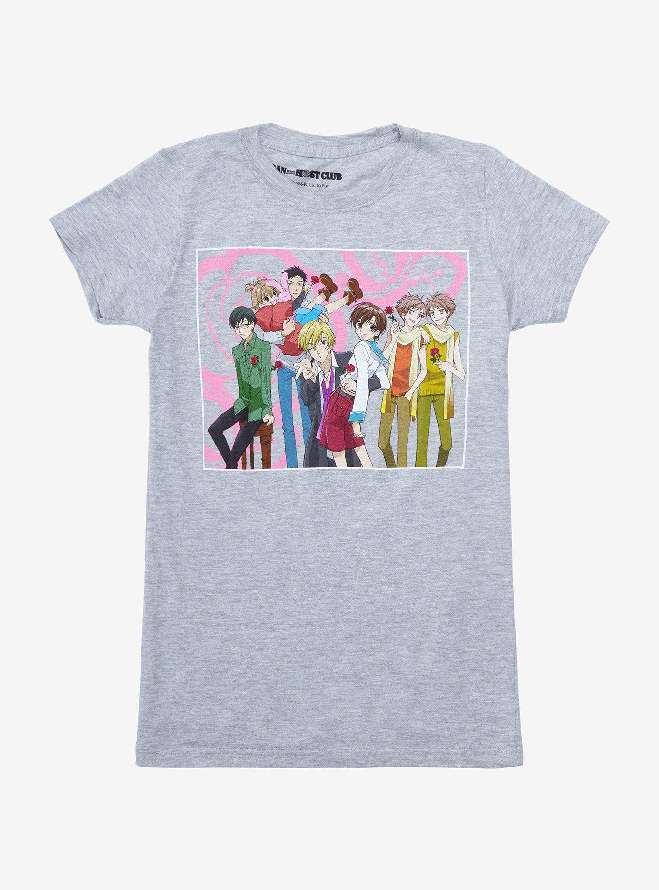 Ouran High School Host Club Casual Group Girls T-Shirt, MULTI, hi-res