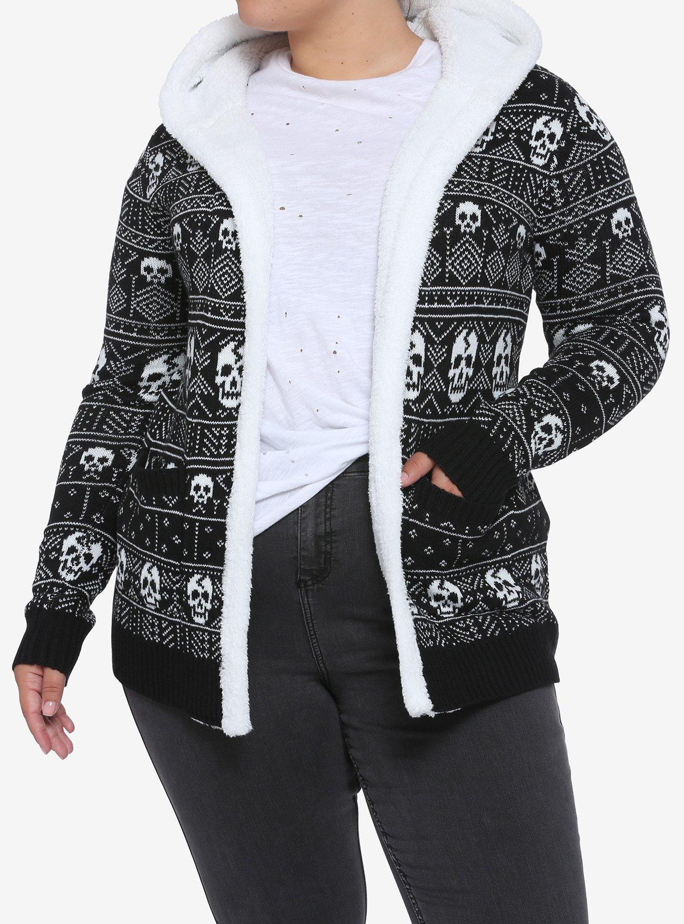 Hot topic shop skull sweater