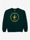 The Lord of the Rings One Ring Witch-king Crewneck - BoxLunch Exclusive, FOREST GREEN, hi-res