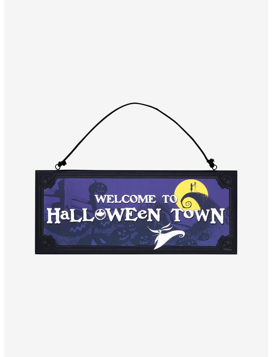 Disney The Nightmare Before Christmas Reversible Welcome Sign, , hi-res