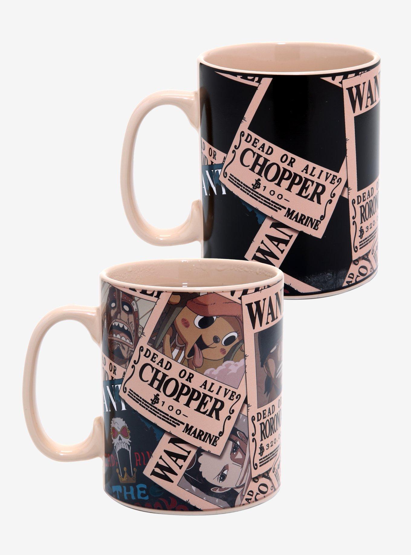 One Piece Wanted Poster Heat-Changing Mug