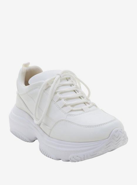 White Chunky Sneakers | Hot Topic