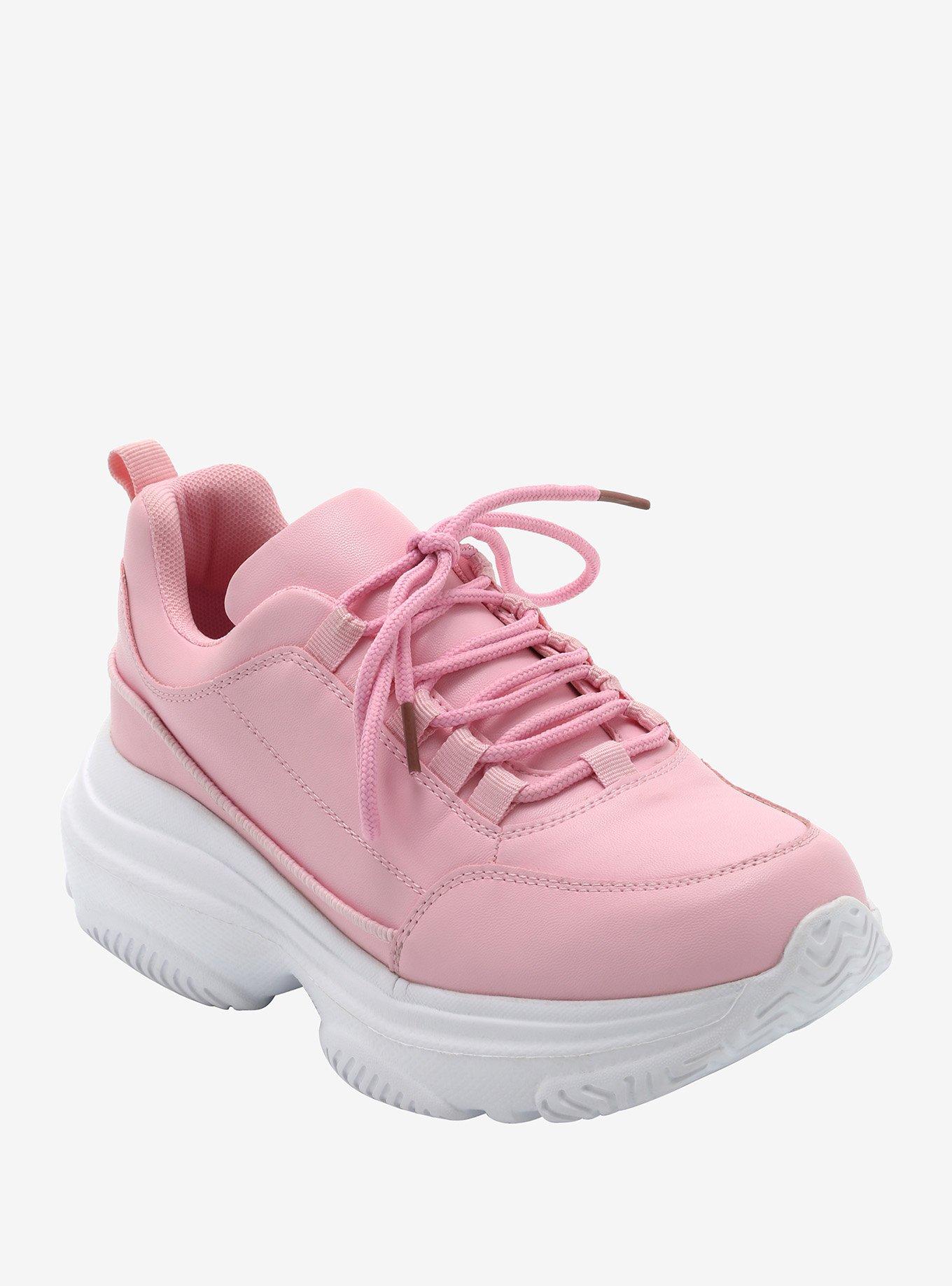 Hot pink cheap chunky sneakers