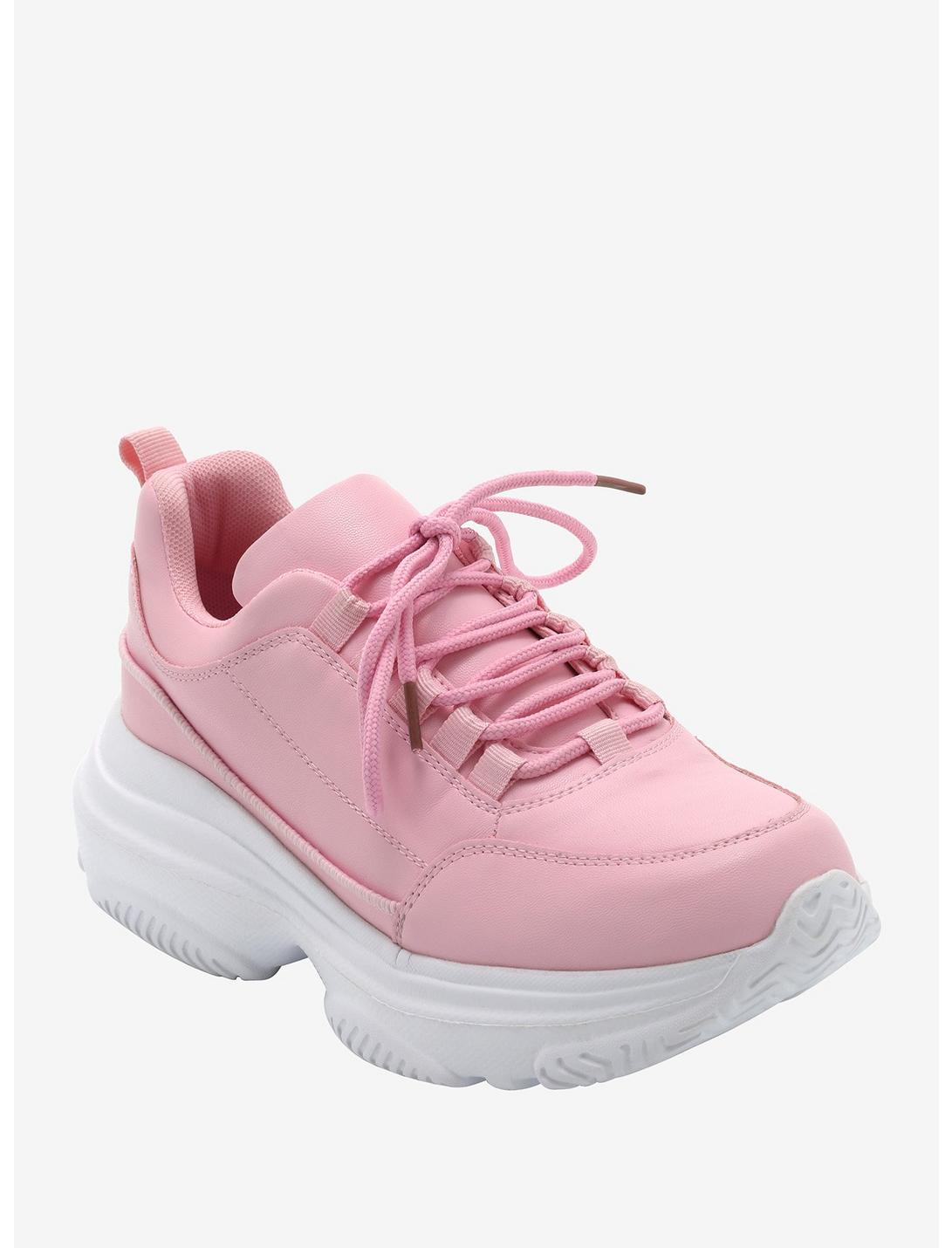 Pink Chunky Sneakers, PINK, hi-res