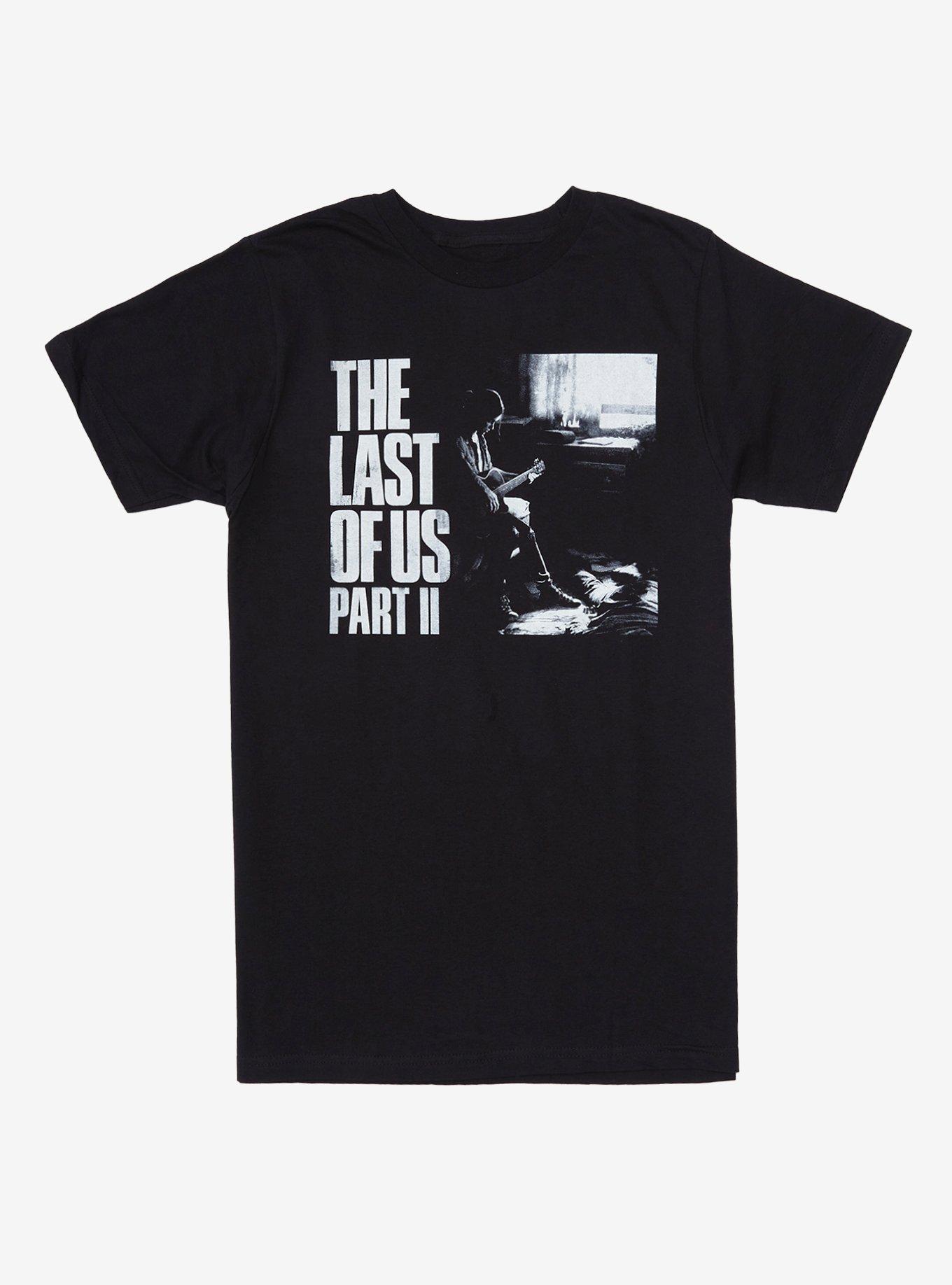 The Last Of Us Part II Black & White Guitar T-Shirt | Hot Topic