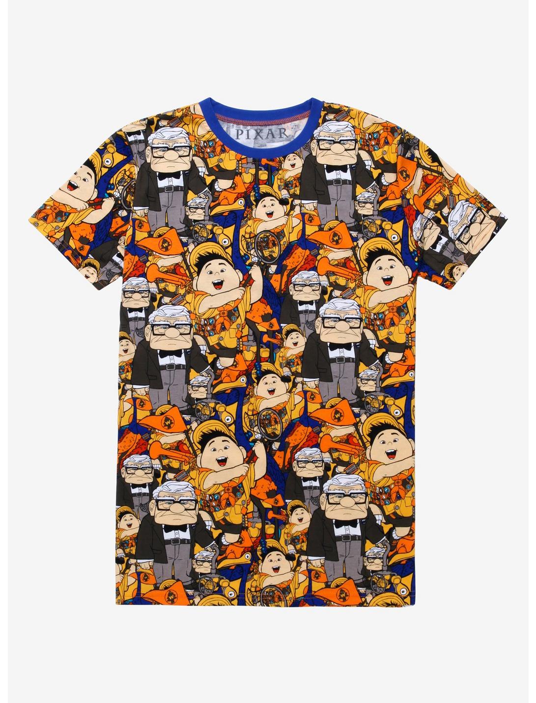 Cakeworthy Disney Pixar Up Carl & Russell Allover Print T-Shirt, MULTI, hi-res