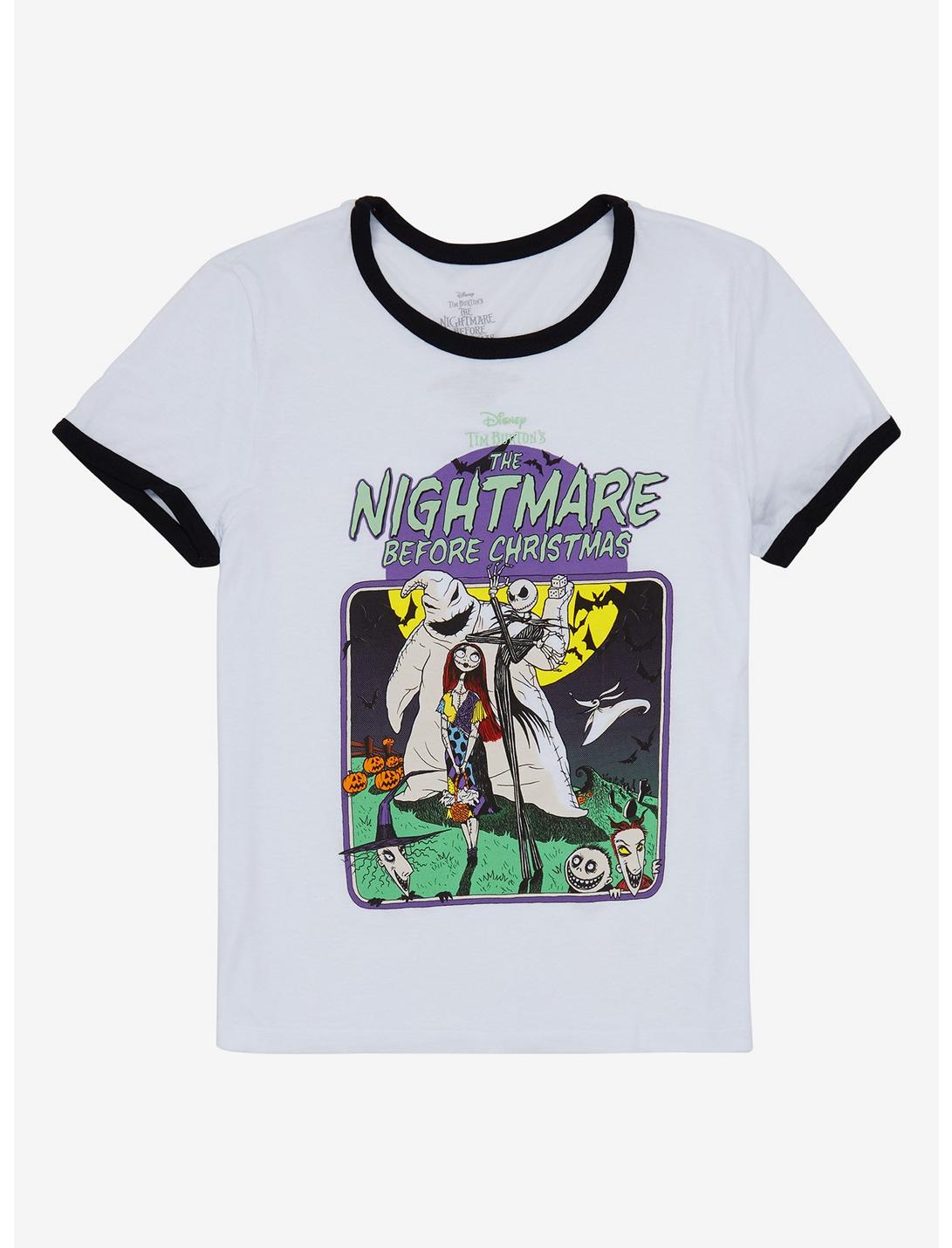 The Nightmare Before Christmas Frame Girls Ringer T-Shirt, MULTI, hi-res