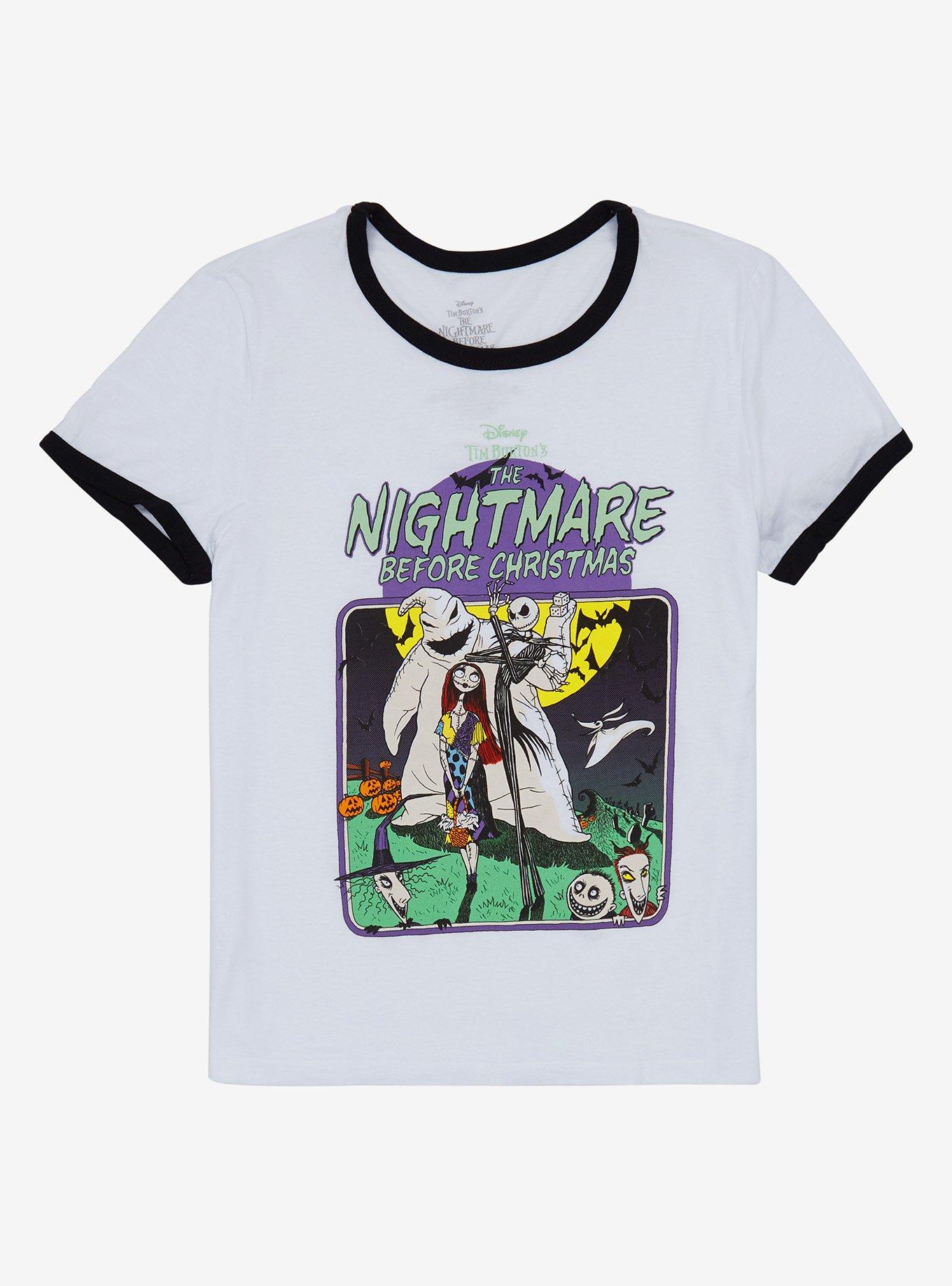 The Nightmare Before Christmas Frame Girls Ringer T-Shirt, MULTI, hi-res