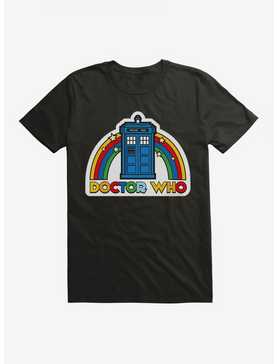 Doctor Who Thirteenth Doctor Rainbow TARDIS Badge T-Shirt, , hi-res