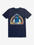 Doctor Who Thirteenth Doctor Rainbow TARDIS Badge T-Shirt, MIDNIGHT NAVY, hi-res