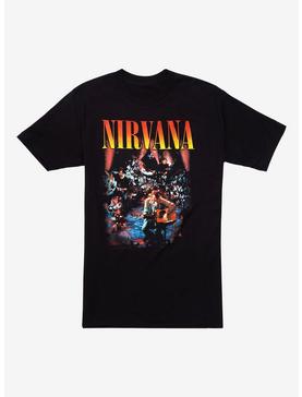 Nirvana Live Unplugged Photo Boyfriend Fit Girls T-Shirt, , hi-res