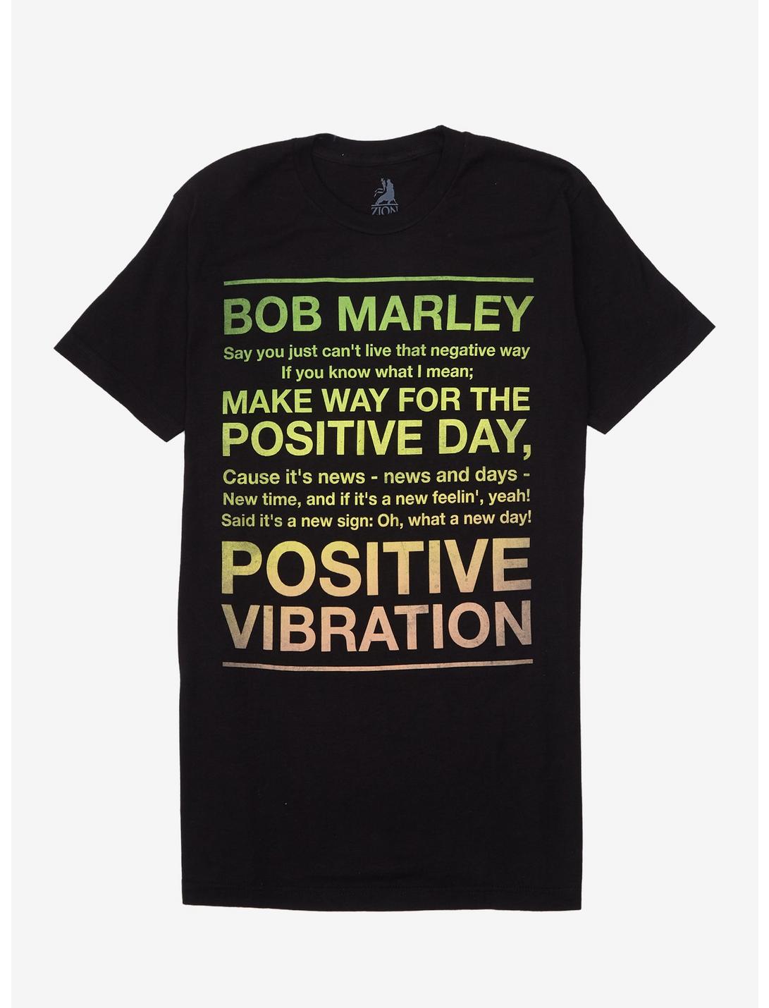 Bob Marley And The Wailers Positive Vibration Girls T-Shirt, BLACK, hi-res