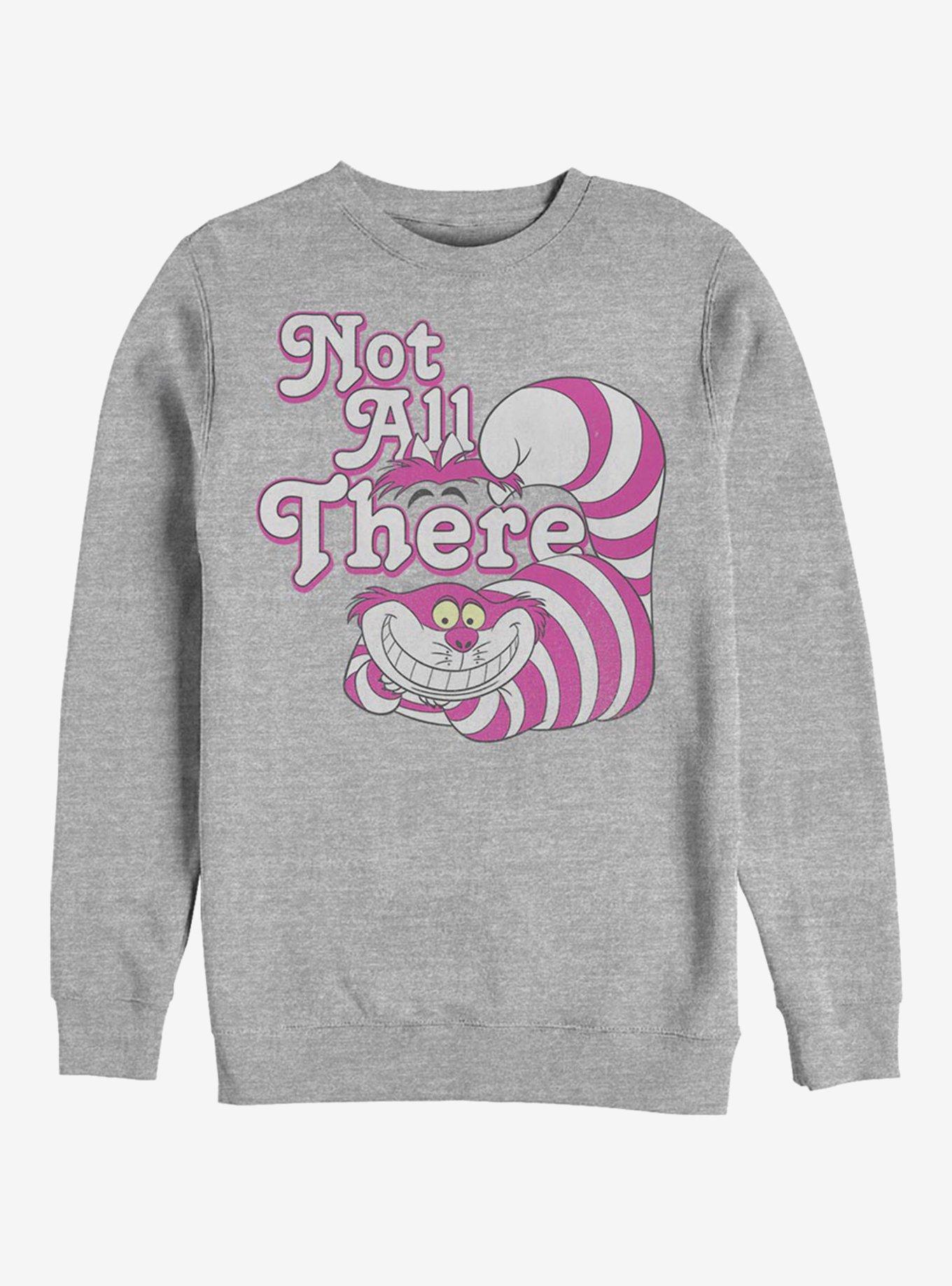 Disney Alice In Wonderland Not All There Crew Sweatshirt, ATH HTR, hi-res