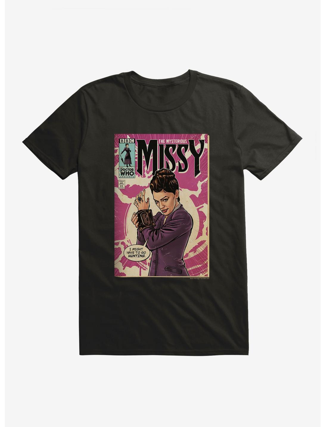 Doctor Who Mysterious Missy Comic T-Shirt, BLACK, hi-res
