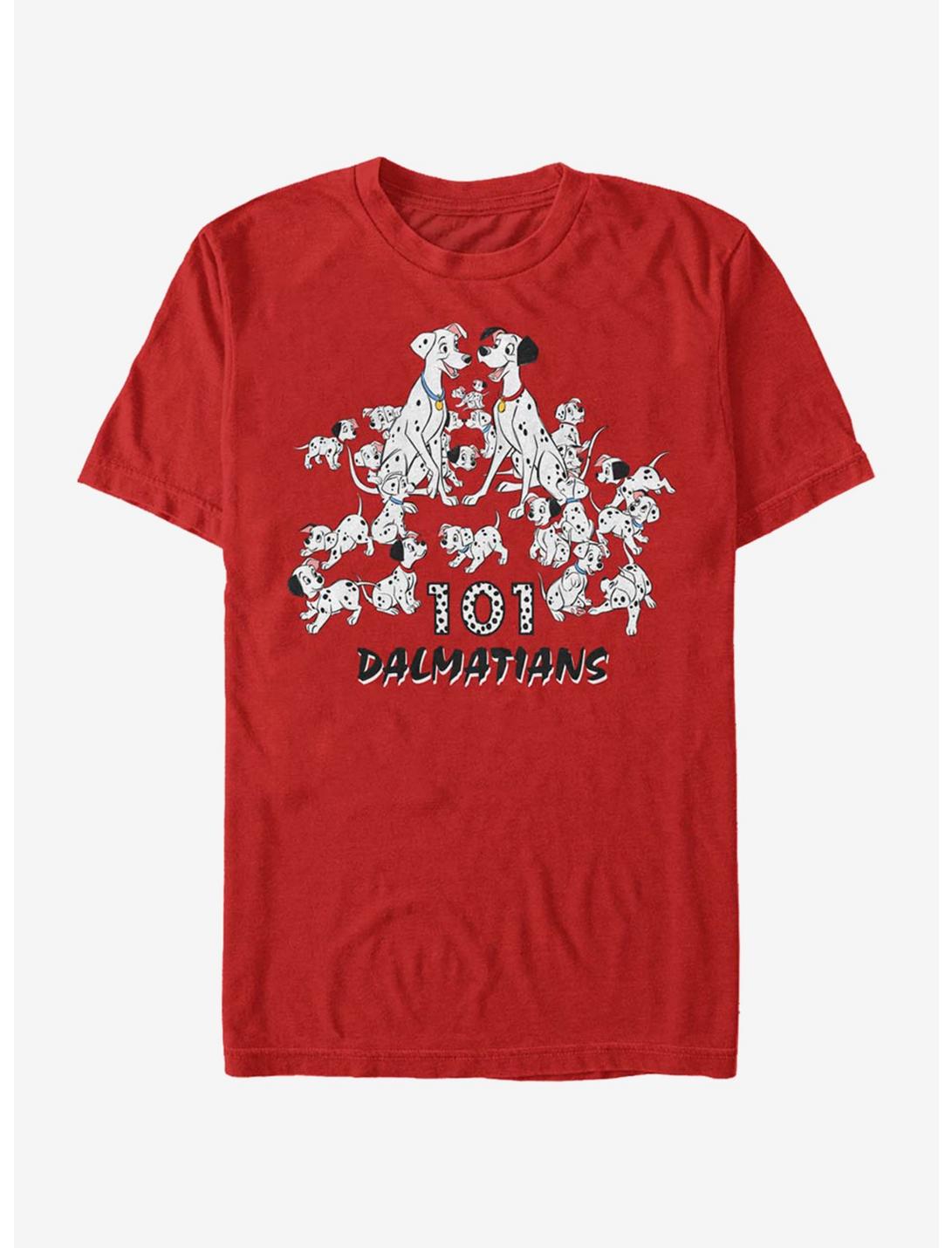 Disney 101 Dalmatians Dalmatian Group T-Shirt, RED, hi-res