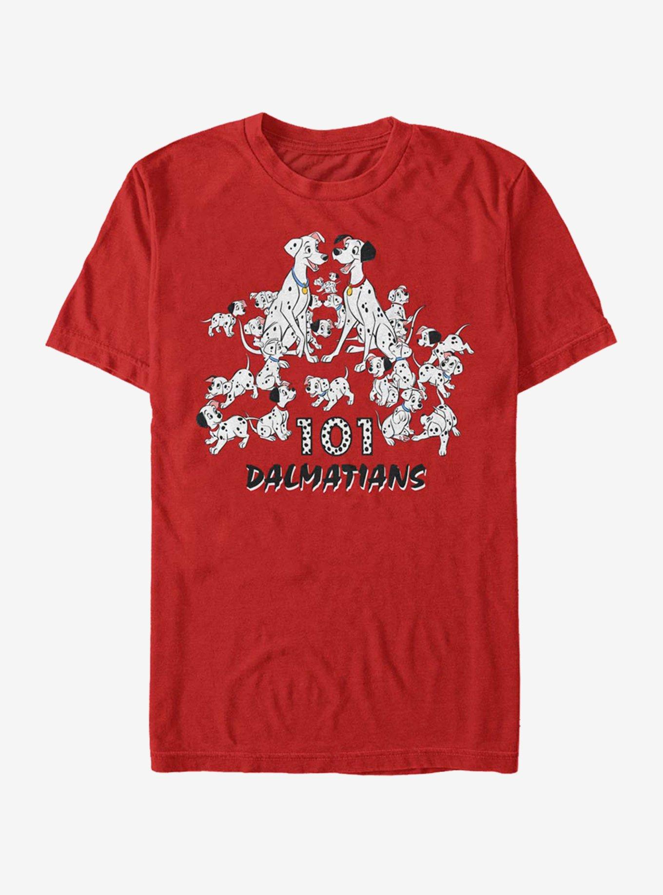 Disney 101 Dalmatians Dalmatian Group T-Shirt, RED, hi-res