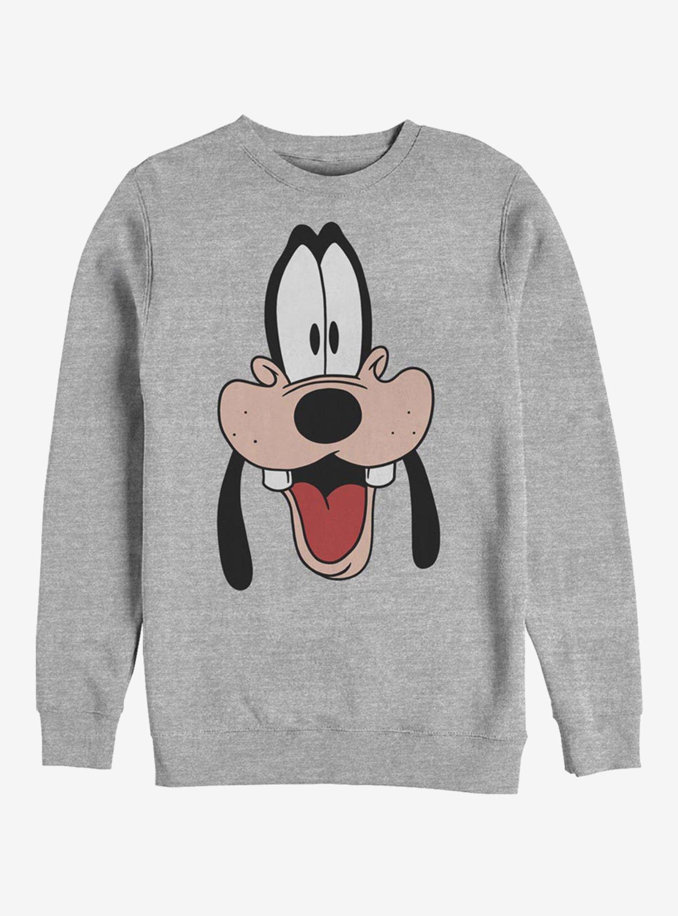 Disney A Goofy Movie Goofy Dad Big Face Crew Sweatshirt, ATH HTR, hi-res