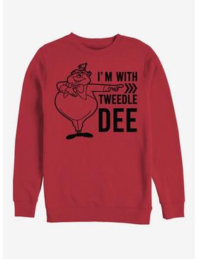 Disney Alice In Wonderland I'm With Tweedle Dee Crew Sweatshirt, , hi-res
