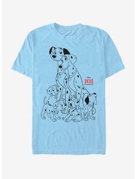 Disney 101 Dalmatians Dog Pile T-Shirt, LT BLUE, hi-res