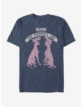 Disney 101 Dalmatians Home Sweet Dogs T-Shirt, NAVY HTR, hi-res
