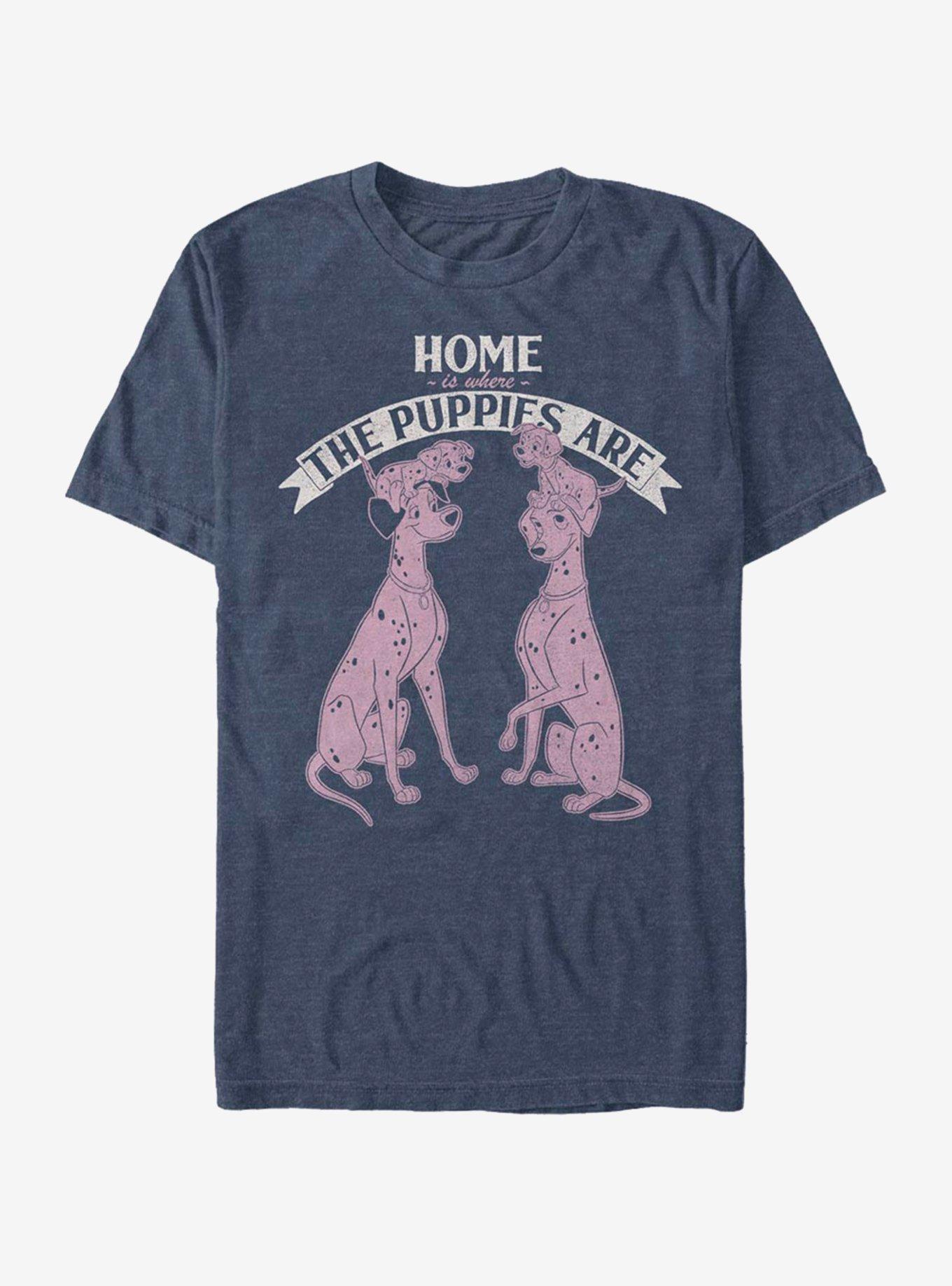 Disney 101 Dalmatians Home Sweet Dogs T-Shirt, NAVY HTR, hi-res