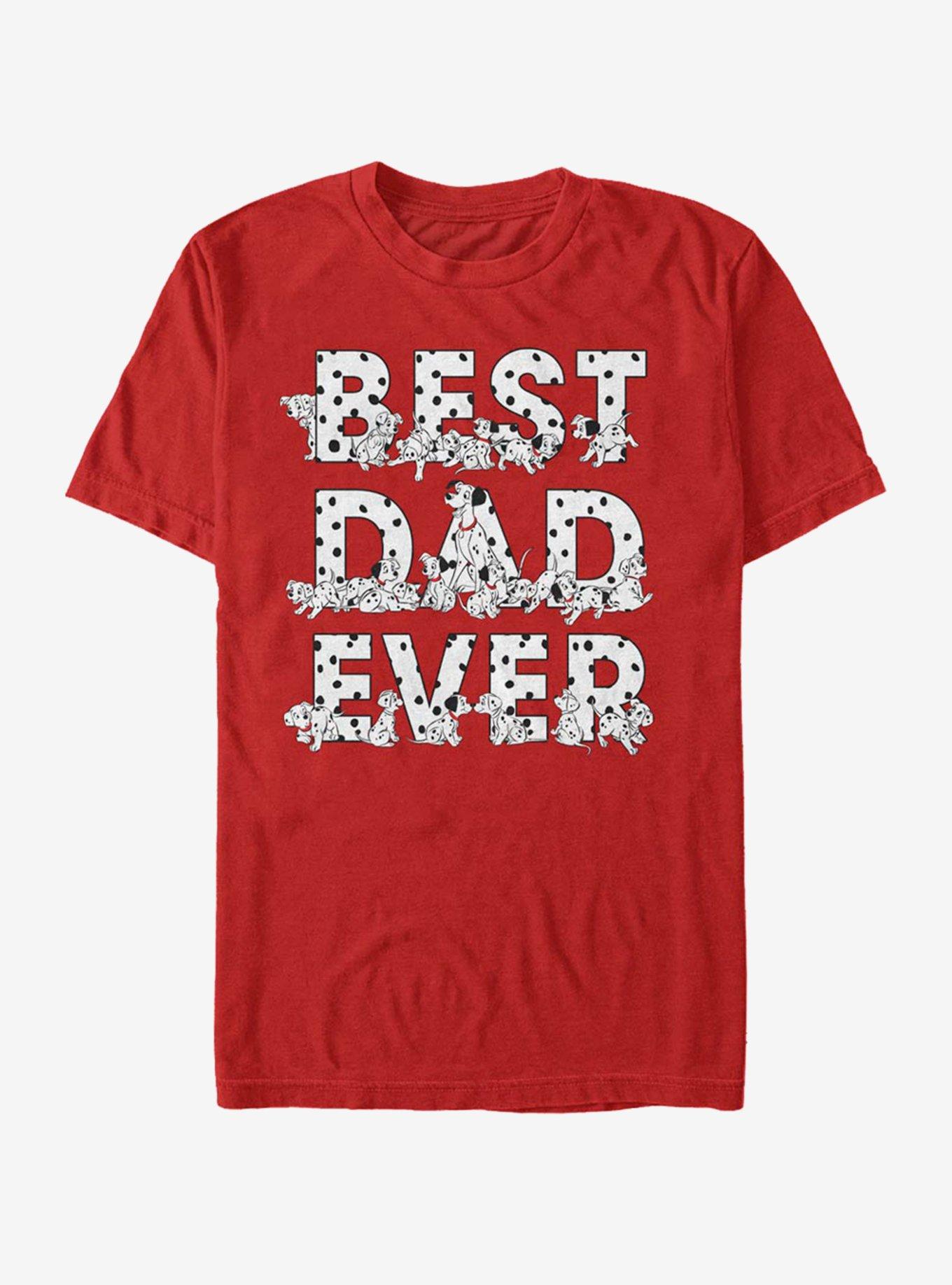 Disney 101 Dalmatians Pongo Best Dad Ever T-Shirt, RED, hi-res
