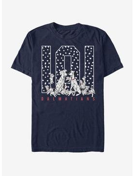 Disney 101 Dalmatians Spotty Logo T-Shirt, NAVY, hi-res
