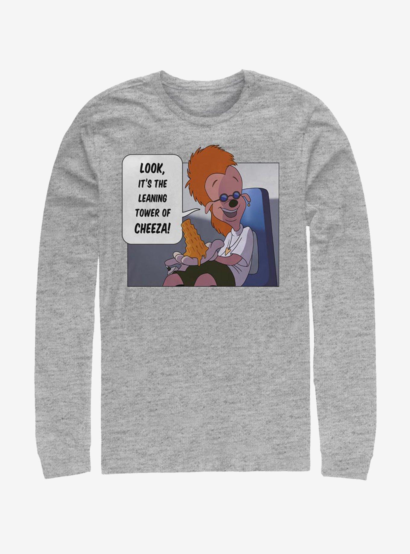 Disney A Goofy Movie Tower Of Cheeza Long-Sleeve T-Shirt, ATH HTR, hi-res