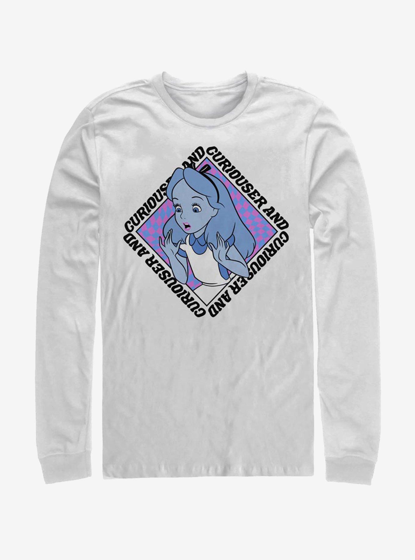 Disney Alice Wonderland Face Long-Sleeve T-Shirt