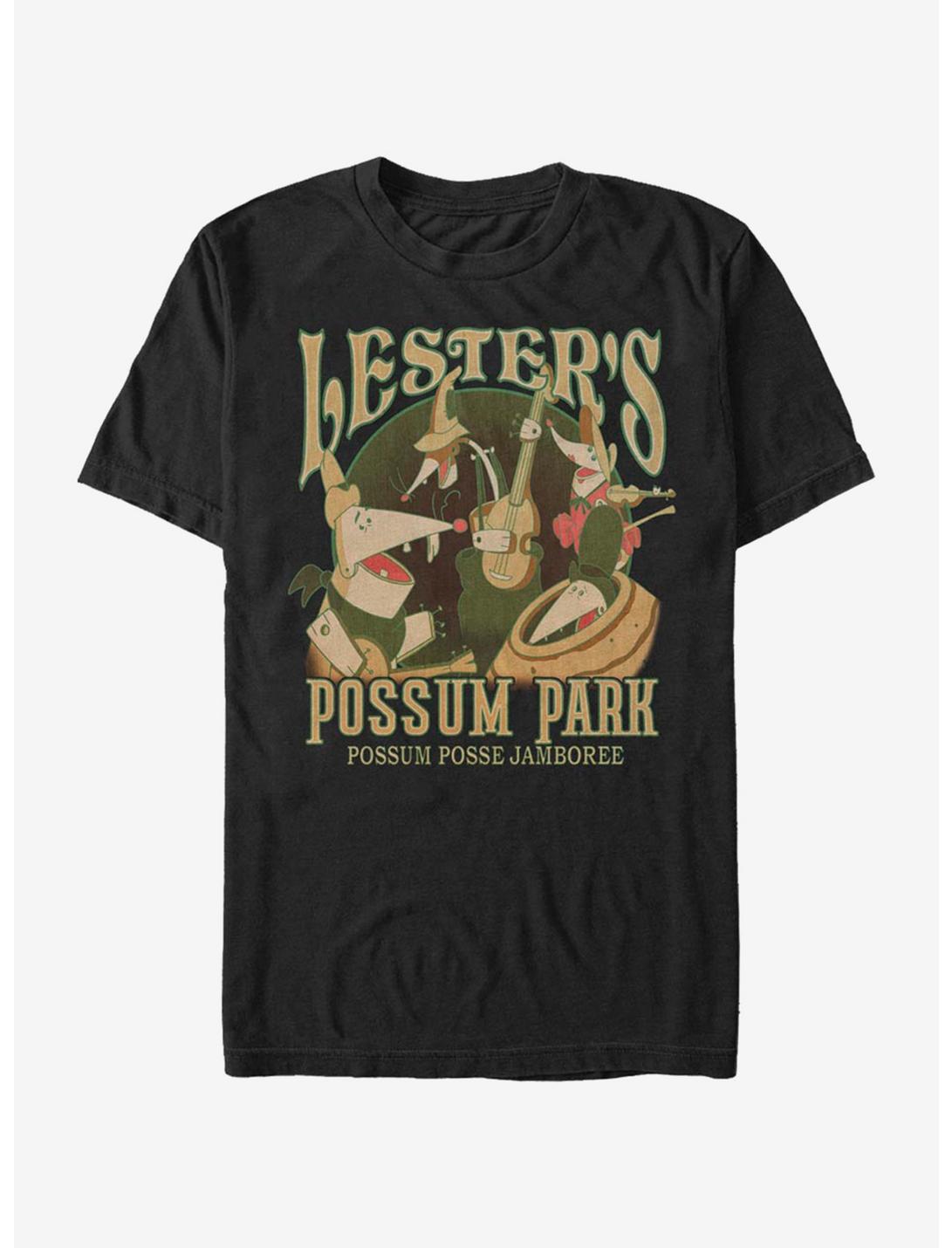 Disney A Goofy Movie Lesters Possum Park T-Shirt, BLACK, hi-res
