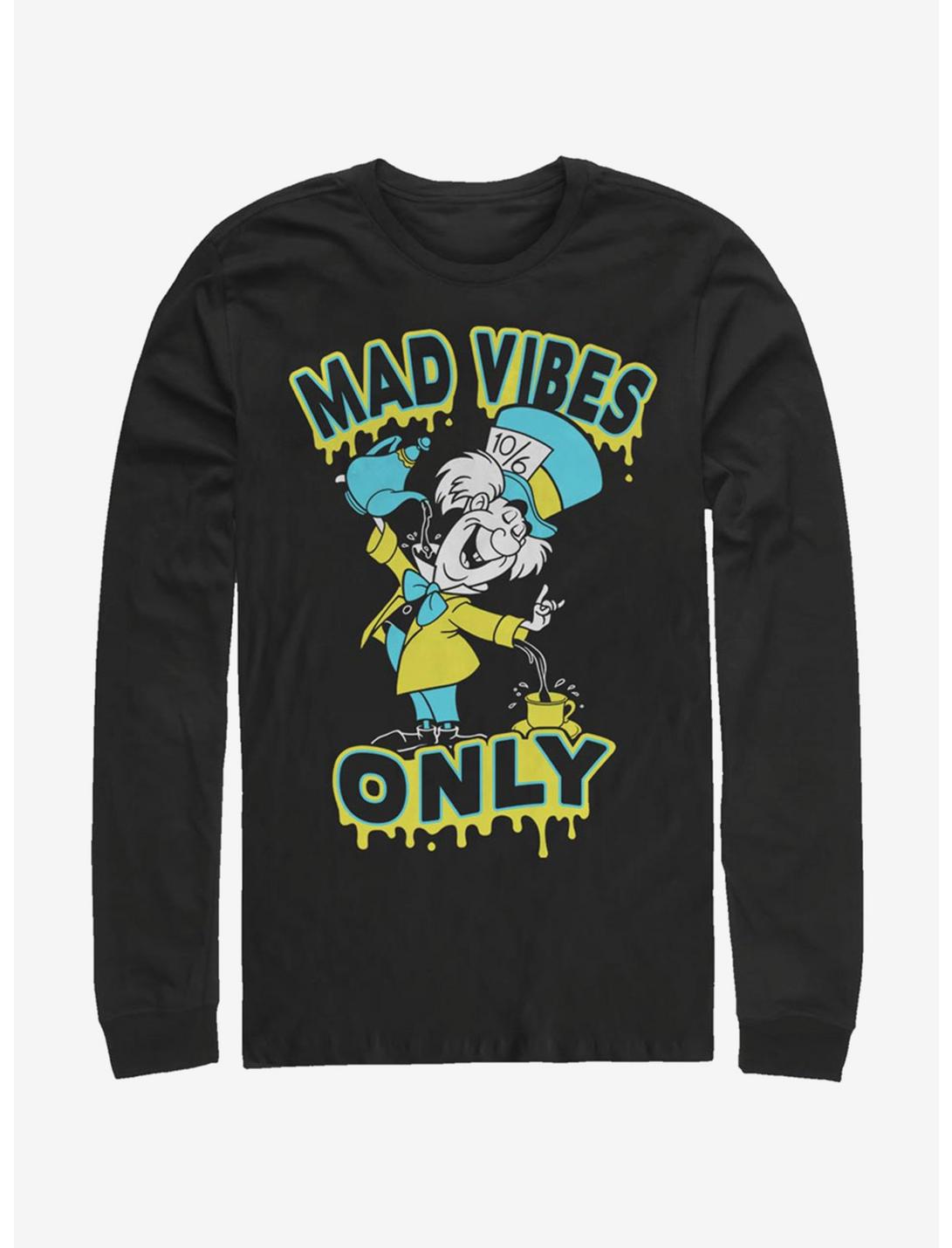 Disney Alice In Wonderland Spill It Hatter Long-Sleeve T-Shirt, BLACK, hi-res