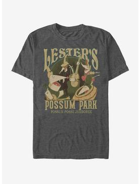 Disney A Goofy Movie Lesters Possum Park T-Shirt, CHAR HTR, hi-res