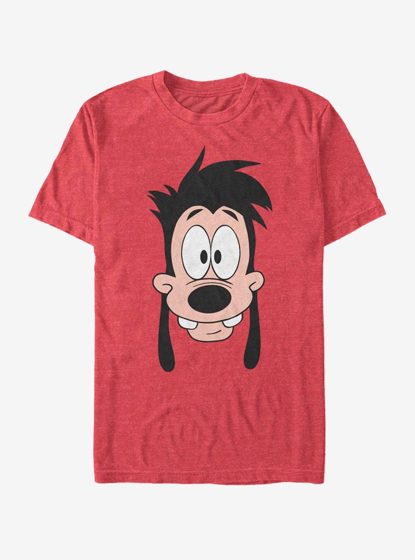 Disney A Goofy Movie Max Son Big Face T-Shirt, RED HTR, hi-res