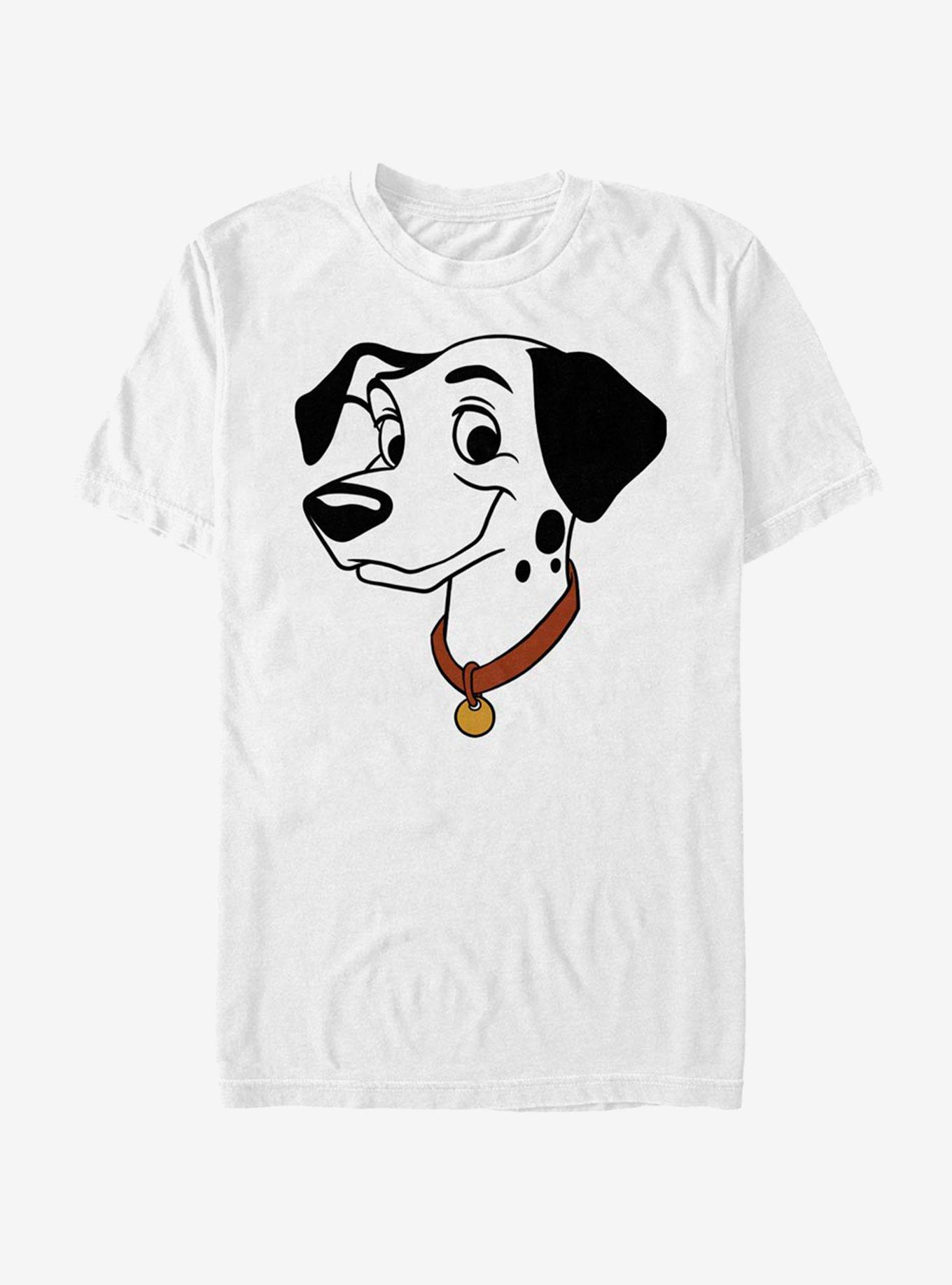 One Hundred and One Dalmatians Men's Pongo Big Face T-Shirt White