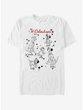 Disney 101 Dalmatians Puppy Names T-Shirt, WHITE, hi-res