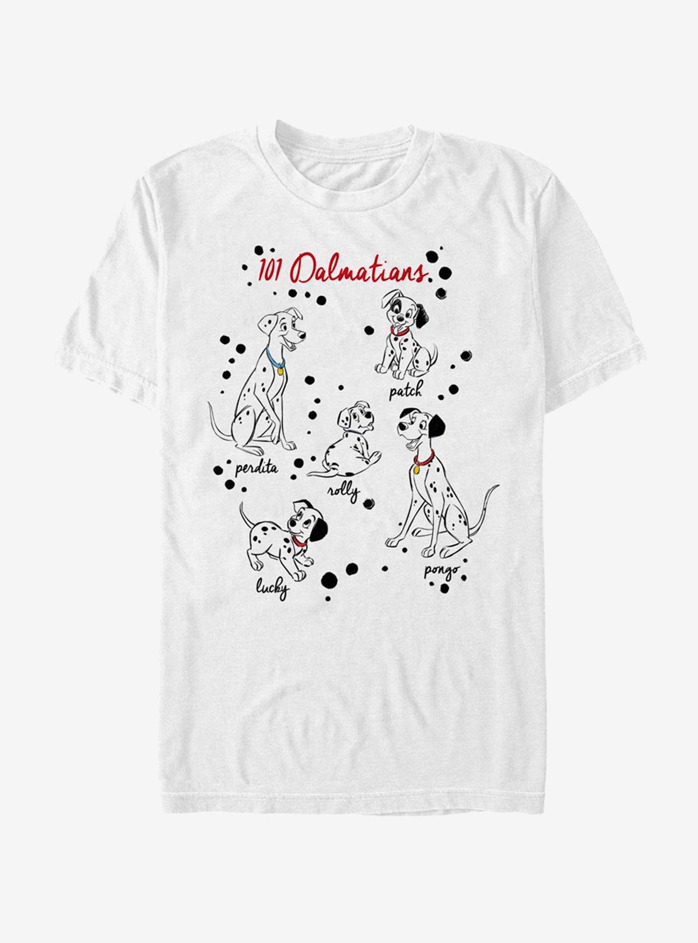 Disney 101 Dalmatians Puppy Names T-Shirt, , hi-res