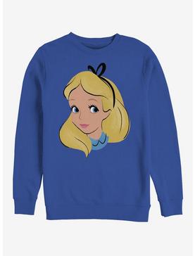 Disney Alice In Wonderland Big Face Crew Sweatshirt, , hi-res