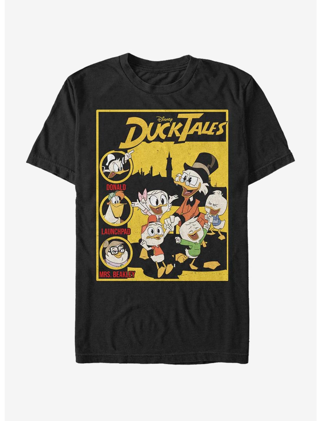Disney Ducktales Cover T-Shirt, BLACK, hi-res