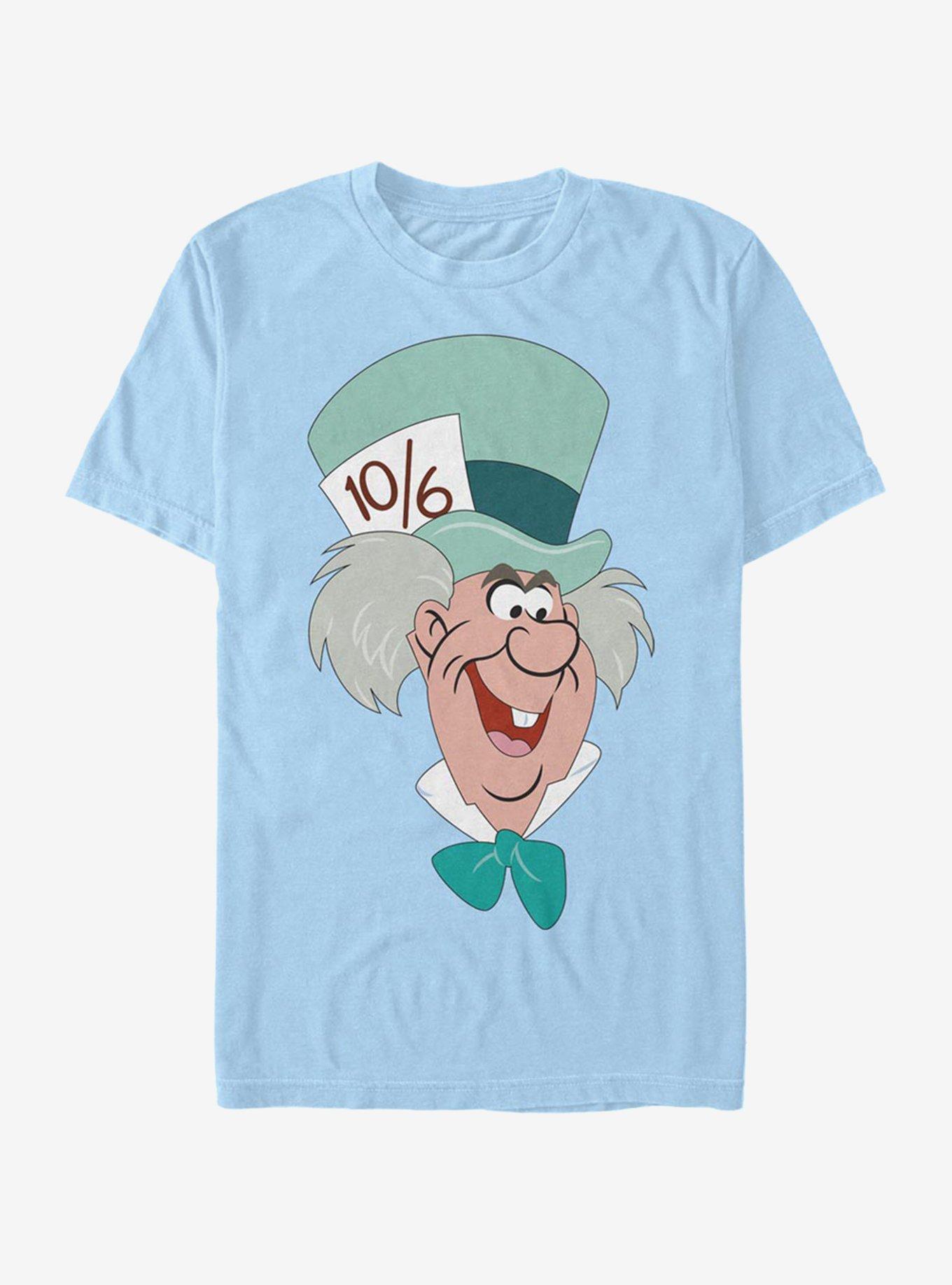 Disney Alice In Wonderland Mad Hatter Big Face T-Shirt, , hi-res